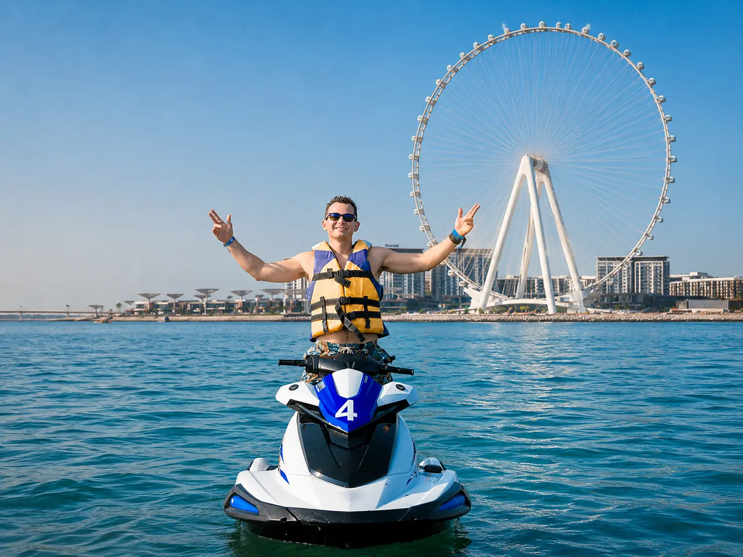 Ain Dubai & Bluewaters Island Jet Ski Tour