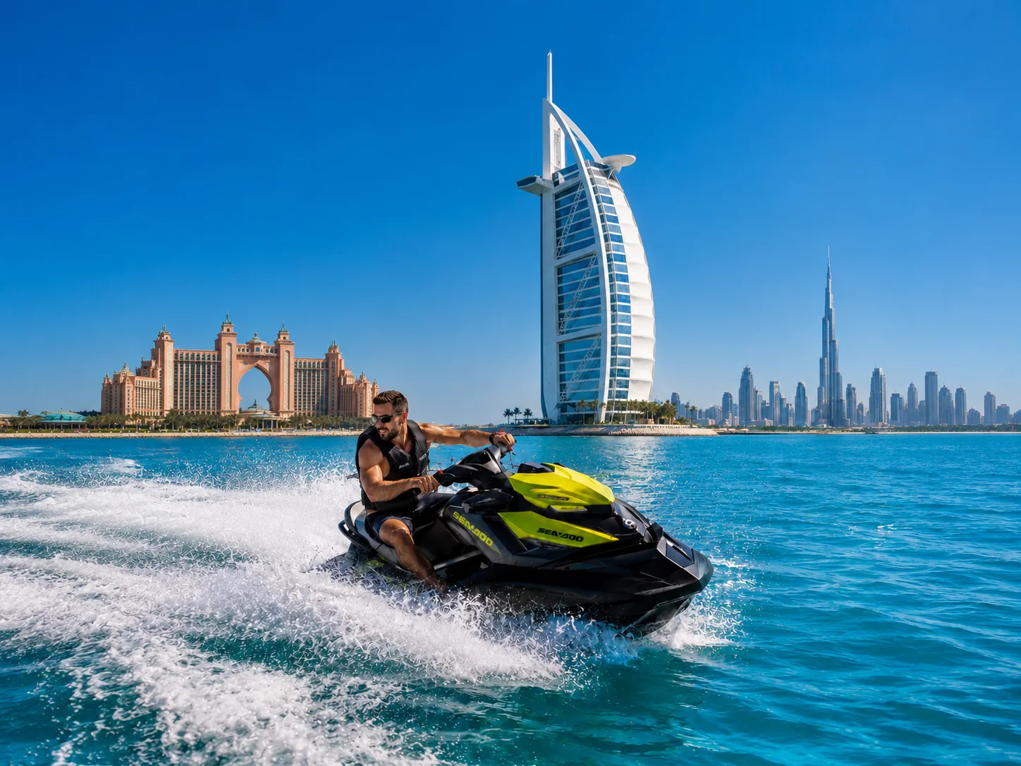 Atlantis The Royal Jet Ski Tour (Burj Al Arab + Burj Khalifa View )